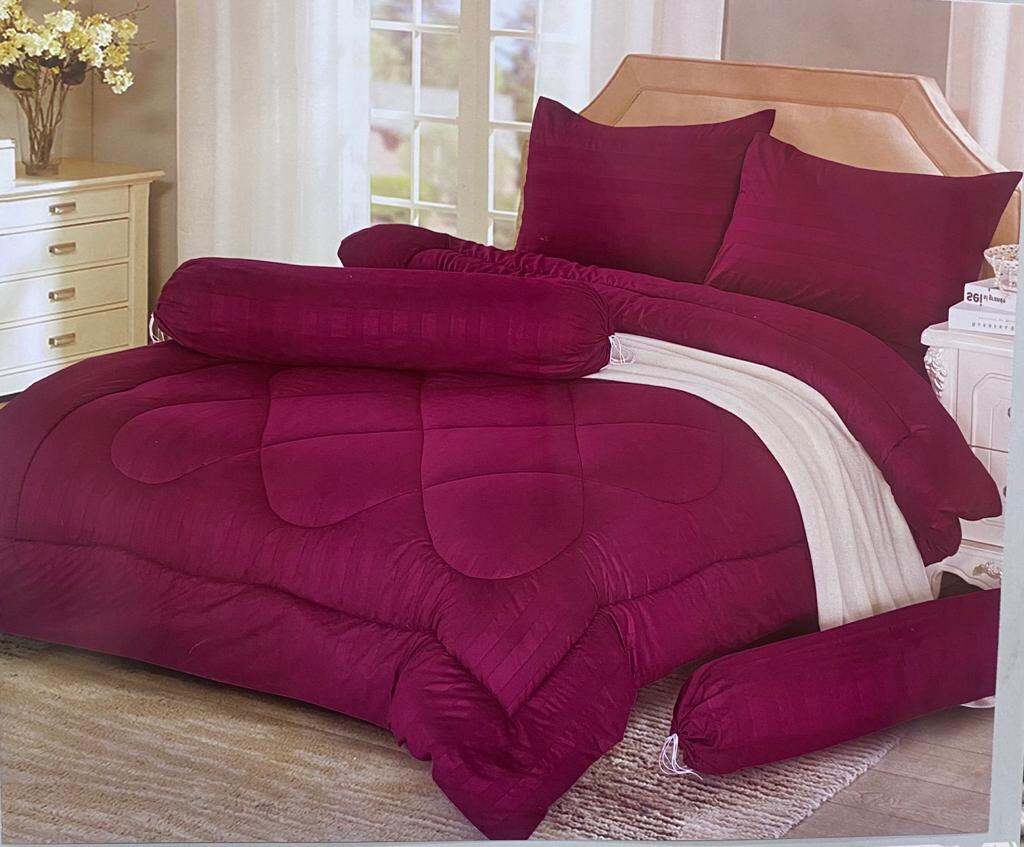 SET CADAR PLAIN/CADAR HOTEL+COMFORTER (7 IN 1) - READY BLOCK