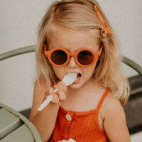 【READY STOCK】 INS Fashion Style Round Sunglasses for Kids Accessories Candy Color Eyewear