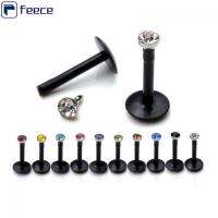 FEECE 10pcs แฟชั่น เซ็กซี่ บาร์ อะคริลิค ลิปสตั๊ด อัญมณี Labret เจาะเนื้อ