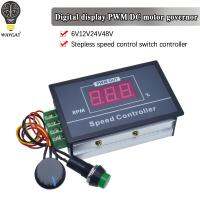 WAVGAT 30A DC6V-60V 12V 24V 48V PWM Motor Speed Controller จอแสดงผล LED ดิจิตอล 0 ~ 100% ปรับได้ 15KHZ พร้อมสวิตช์โพเทนชิออมิเตอร์