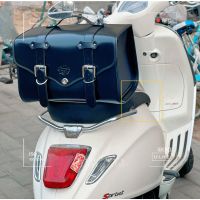 Suitable for Piaggio Vespa motorcycle DJango150 Royal alloy TG300S GP150 GP200 Primavera sprint modified rear leather bag storage tool box helmet bag