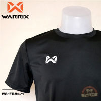 WARRIX เสื้อกีฬาสีล้วน เสื้อฟุตบอล WA-FBA571 สีดำ AA วาริกซ์ วอริกซ์ ของแท้ 100%