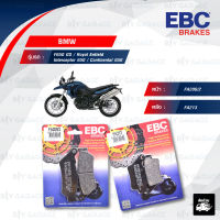 EBC ชุดผ้าเบรกหน้า-หลัง รุ่น Organic ใช้สำหรับรถมอเตอร์ไซค์ BMW รุ่น F650 GS / Royal Enfield Interceptor 650 / Continental 650   [ FA209/2 - FA213 ]