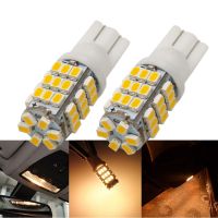 (Premium car) YCCPAUTO 6ชิ้น T10 LED หลอดไฟสีขาวอบอุ่น921 194 W5w 1206 42 SMD รถ LED ไฟกวาดล้างโดมโคมไฟ4300พัน12โวลต์