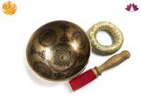 ขันทิเบตแฮนด์เมด ขนาด14.6ซม. น้ำหนัก564กรัม ชามทำสมาธิแฮนด์เมด Tibetan Handmade Singing Bowl