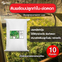 ดินปลูกสูตรทำใบ&amp;ช่อดอก สมุนไพร 420 potting mix ออแกนิค 10 กิโลกรัม มีใบรับรองตรวจสารปนเปื้อน