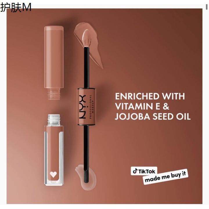 lip gloss ⊿ พร้อมส่ง 11สี แท้ NYX Shine Loud Liquid Lipstick with Clear