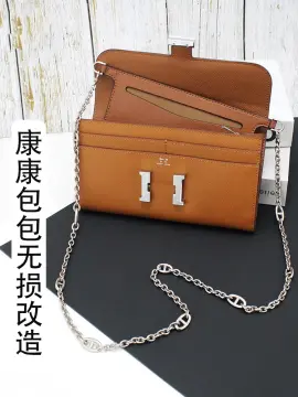 Brand New Hermes Canvas Strap In Gris T PHW 120cm, Women's Fashion,  Muslimah Fashion, Accessories on Carousell