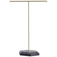 Jewelry Stand Display Necklace Holder T-Bar Plated Metal Tabletop Jewelry Organizer Tower for Show Jewelry Hanging