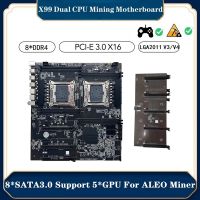 ALEO Miner Motherboard LGA2011 V3/V4 8XDDR4 RAM Slot PCIE3.0 16X 8XSATA3.0 Support 5-Card Mining for ALEO Miner