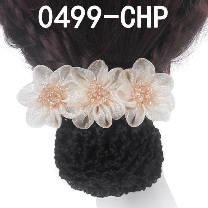 korean-professional-flower-bank-hotel-staff-stewardess-lady-coiled-hair-flower-hairpin