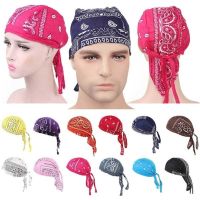 【CC】№☄  Adult Men Print Motorcycle Wrap Biker Hat Bandana Headscarf Cap