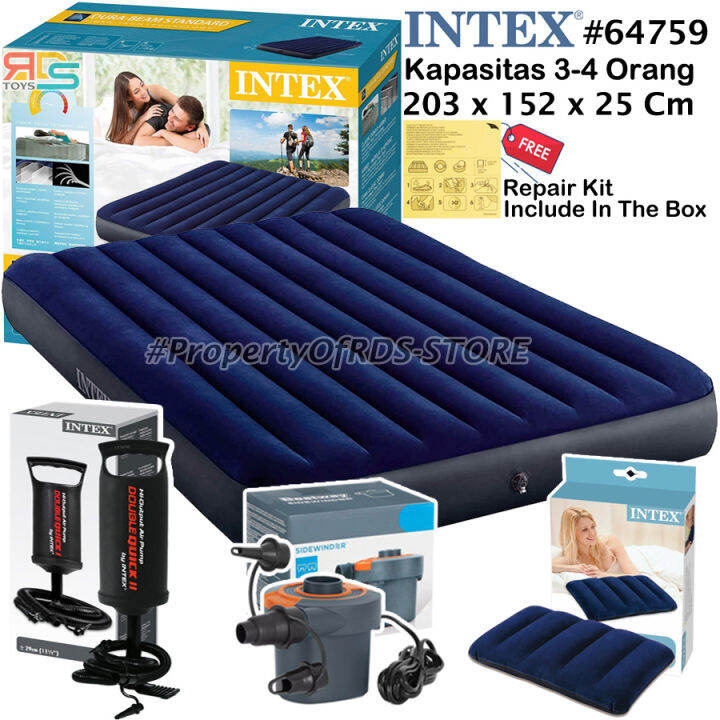 Intex 64759 Kasur Angin Queen Durabeam Standard High Quality Air Bed ...