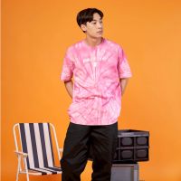 Paul Frank เสื้อยืด MENS TEES CLASSIC LOGO PINK TIE DYE