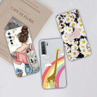 Case สำหรับ Honor 30 S Case ใสนุ่ม TPU ปกหลังสำหรับ Honor30s 30 S โทรศัพท์ Case F Unda สำหรับ Huawei Nova 7 SE 7SE Case สาวๆ