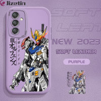 Jizetin เคส Samsung กาแลคซี A24 4G แบบบางเคสหลังหนังลายการ์ตูนกันดั้มซิลิโคนนิ่มเคสโทรศัพท์ปกหนัง