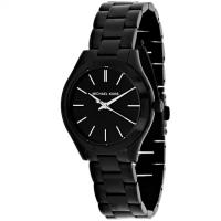 นาฬิกาผู้หญิง MICHAEL KORS Mini Slim Runway Black Dial Ladies Watch MK3587