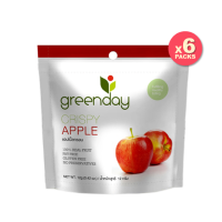 Greenday Crispy Apple /กรีนเดย์ แอปเปิ้ลอบกรอบ 12 g (แพค 6 ซอง)