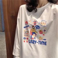 Hong Kong style retro long-sleeved T-shirt for women 2022 new and thin Korean style loose ins Hong Kong style early autu