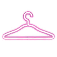 Hot LED Neon Clothes Rack USB Powered Hanger Night Light Bedroom Home Wedding Clothing Store Art Wall Decoration Christmas Gifts