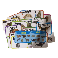[COD]Animals Flash Cards Set For Baby Toddler Preschool Kids Early Educational Learning Materials