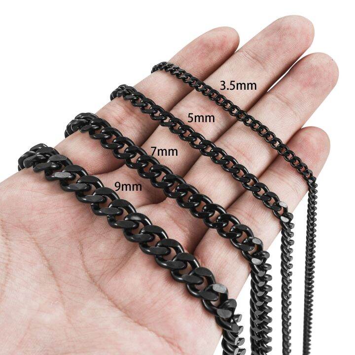 cw-3-5-5-7-9mm-stainless-steel-link-cuban-chain-necklace-black-color-plated-jewelry-high-quality-choker-accessories