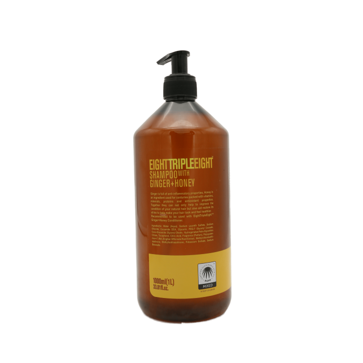 TRIPLE EIGHT Ginger + Honey Shampoo 1L (Random of cap in White/Black