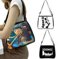 ⊙⊙ Agust.D KPOP Shoulder Bags D2 Daechwita Women Handbag D-2 Crossbody Bags for Travel Suga Min Yoongi Clutch AGUST D Tote Bag