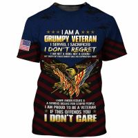 Im a fierce veteran 3D T-shirt dad mens womens all over print