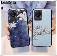 เคสมือถือสำหรับ VIVO Y02A Y02T ฝาหลัง ประกายดอกไม้แมกโนเลียป้องกันการเกิดออกซิเดชันกันตกซิลิโคนแบบนิ่มสำหรับ VIVO Y02A Y02T เคสใส่โทรศัพท์