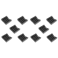 60X Battery Holder Box Case Black for 4X 13.7V 18650 Battery