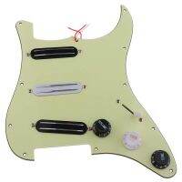 SSS 11 Hole Strat กีตาร์ไฟฟ้าโหลด Pickguard Prewired Scratch Plate 3 Dual Rail Humbucker Pickup ขายปลีก