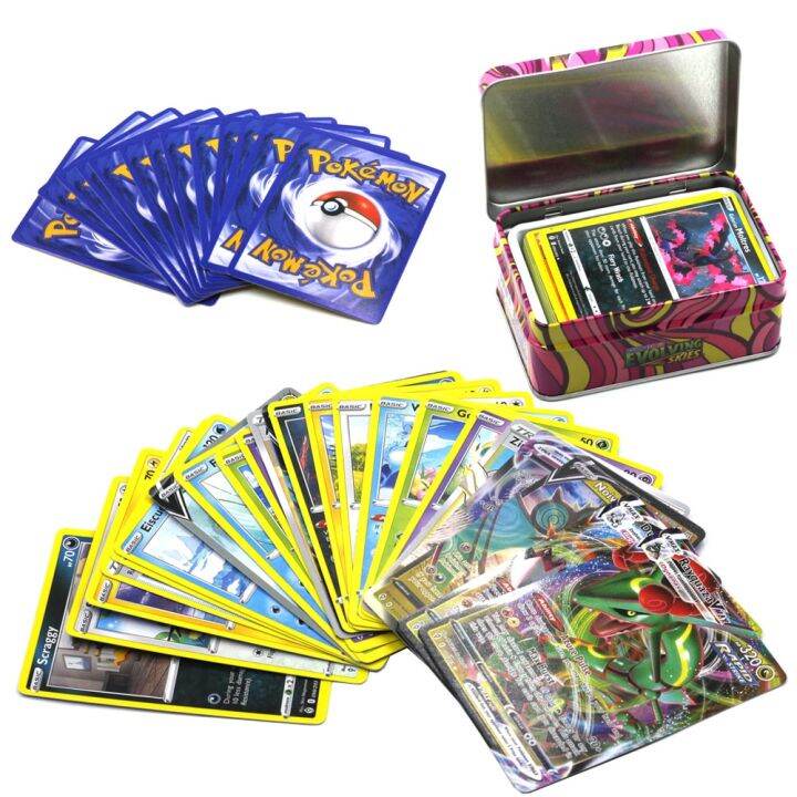 cw-42-pcs-english-violet-iron-metal-cards-arceus-vstar-vmax-card-limited-game-collection