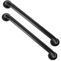 4 Pack 16Inch Shower Grab Bar,Stainless Steel Bathroom Grab Bar Handle,Bathroom Shower (1.25Inch Diameter) Black