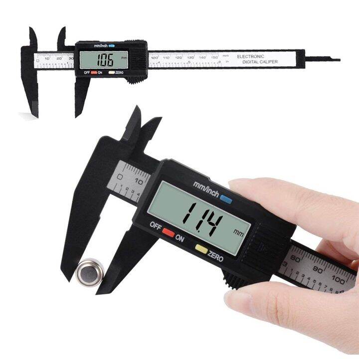 【LZ】 ⊕ Eletrônico Vernier Caliper Fiber Dial Digital Medidor de Carbono ...