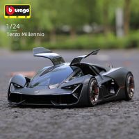 Urago โมเดลรถรถสปอร์ตโลหะอัลลอยสำหรับสะสม,โมเดลรถเหล็กหล่อแบบคงที่1:24 Terzo Millennio