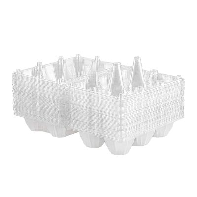 36Pcs Egg Cartons Clear Plastic Egg Holder Storage Container Egg Tray for Family Pasture,Refrigerator Storage,6 Grids