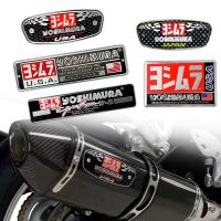 Motorcycle Exhaust Pipe Decals Racing Muffler Stickers Accessories For Yoshimura Emblem Waterproof Decals  Emblems