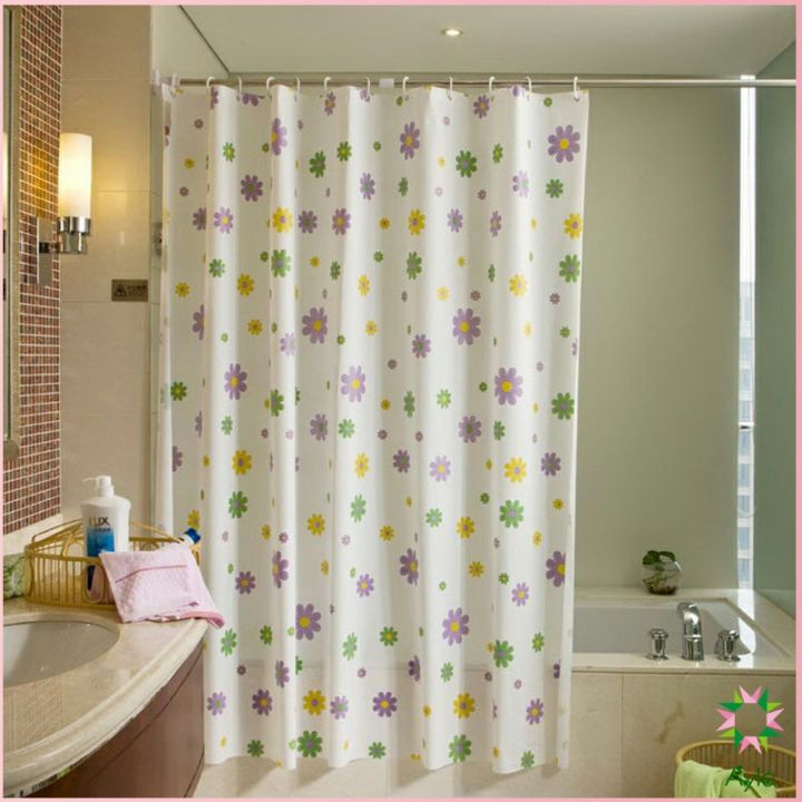 ayla-ม่านกั้นห้องน้ำ-ม่านกันน้ำ-ม่านพลาสติก-shower-curtain