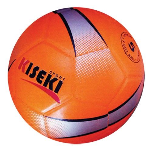 ลูกฟุตบอล-หนังอัด-pvc-no-5-สี-ส้มสะท้อนแสง