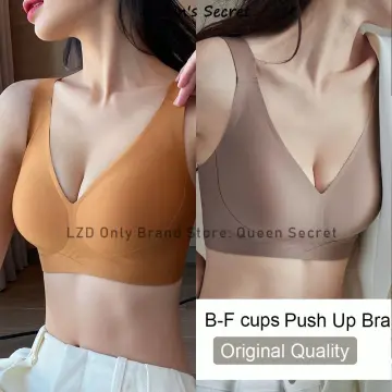 Bra for Women Seamless Feeling Soft Support Thin Underwear Women's Large  Breasts Show Small Jelly Strips Anti Sagging Small Breasts Push Up  Breathable