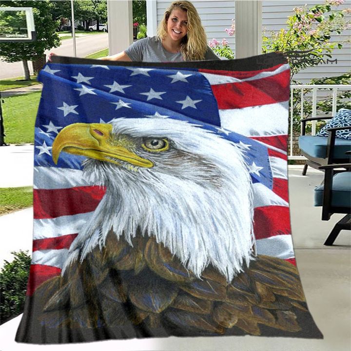 in-stock-eagle-print-3d-blanket-thin-blanket-decoration-blanket-childrens-warm-blanket-picnic-blanket-birthday-gift-can-send-pictures-for-customization