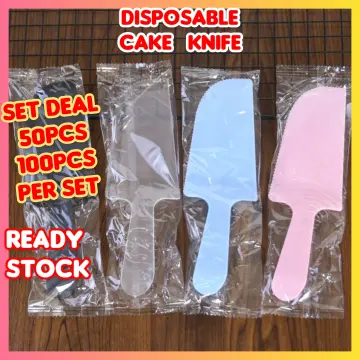 PREMIUM] 50pcs Disposable Plastic Spoon / Plastic Fork / Plastic