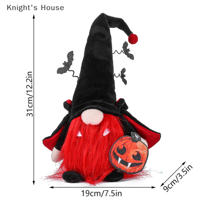 Knights House เครื่องประดับตกแต่งงานปาร์ตี้ฮาโลวีนใหม่ faceless ฟักทองสีขาวตุ๊กตาผ้าพันคอสยองขวัญน่ากลัวแขวนตกแต่งจี้