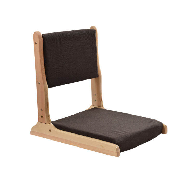 Tatami chair solid wood chair Japanese style room chair legless chair ...