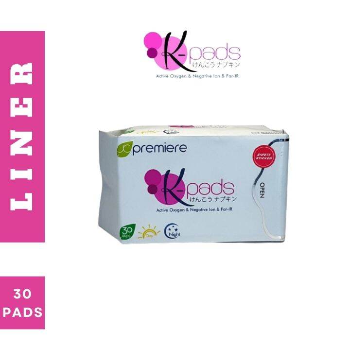 100 Authentic KPads Liner With Negative Anion / Ion Panty Liner 30