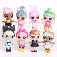 L.O.L Surprised dolls 8 poses Cute L.O.L Figure Cupcake Toppers Picks for Kids Baby Shower Decorations for Boys and Girls