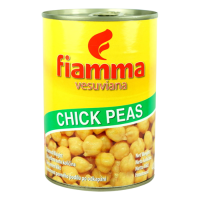 ไฟมมา ถั่วลูกไก่ในน้ำเกลือ 400 กรัม - Chick Peas in Brine 400g Fiamma brand