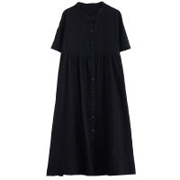 Collar Casual Dress Stand Temperament Fashion Summer Dress Loose