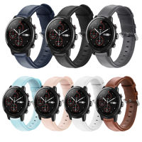 สายหนังลูกวัว 20 มม Huami Amazfit GTS / GTS 2e/ GTS2 /GTS3/ GTS2 mini/ Neo/ GTR 42mm/GTS4 mini/GTS4/Amazfit GTR Miniสายนาฬิกาอัจฉริยะ